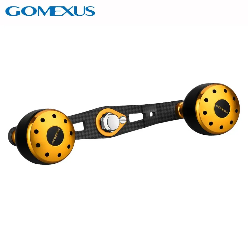 Углеродная двойная ручка Gomexus 105 мм для Shimano Daiwa Abu Garcia Revo катушки приманки 8x5