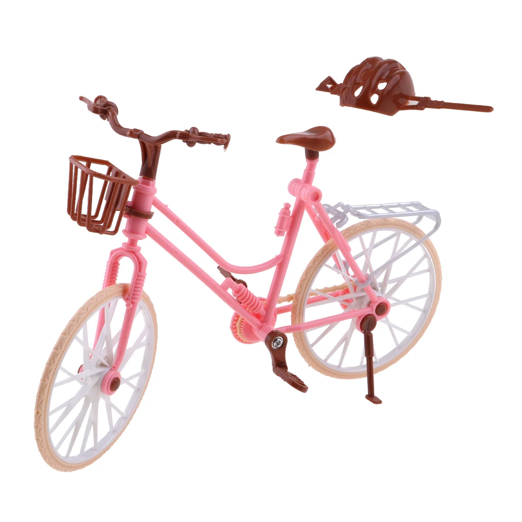 

Pink Plastic Bike Bicycle Accessory for Doll Kid Pretend Play Toy