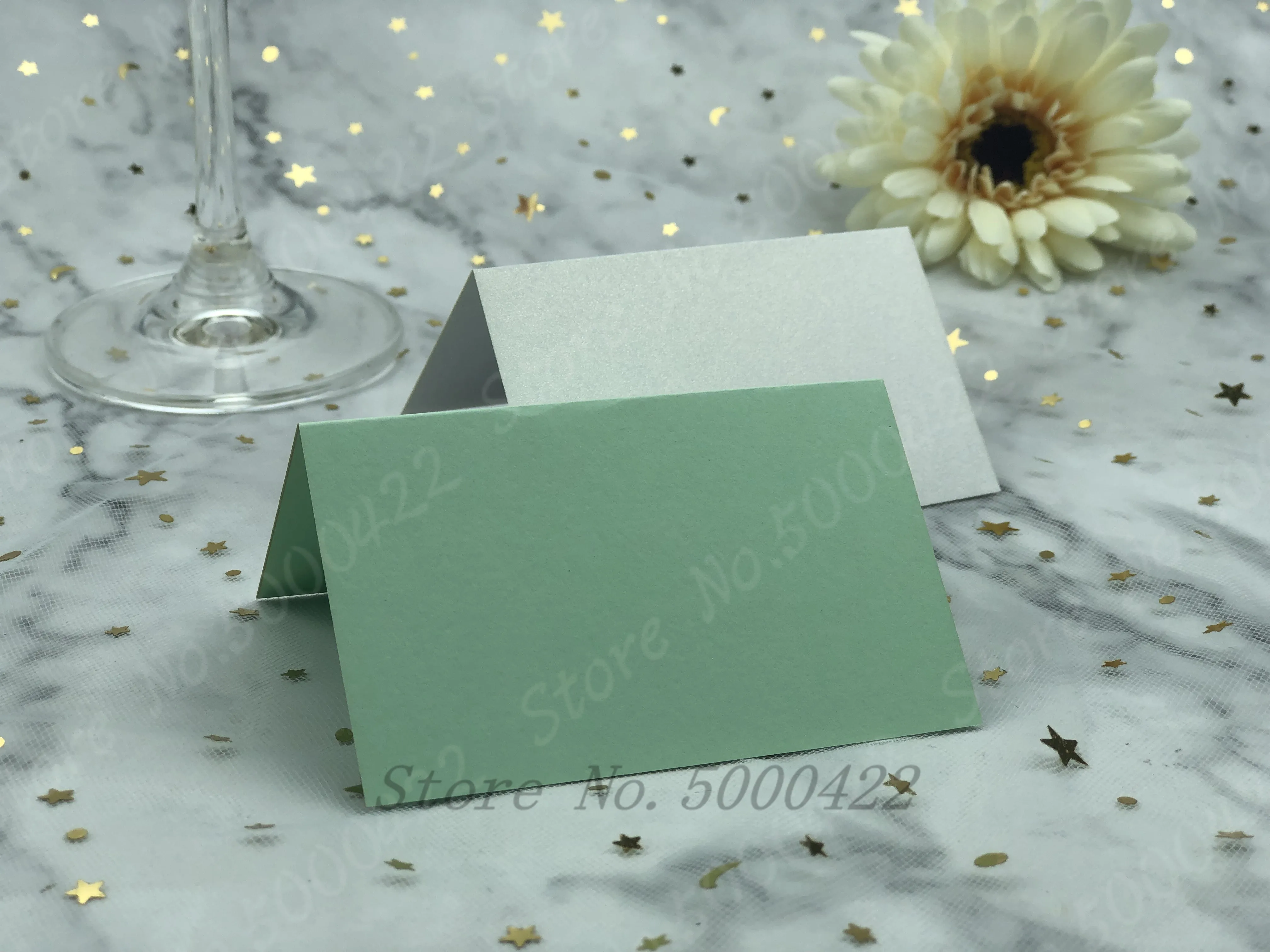 50 шт Пустой складной стол марка вина стекло карточка с именем и местом детский