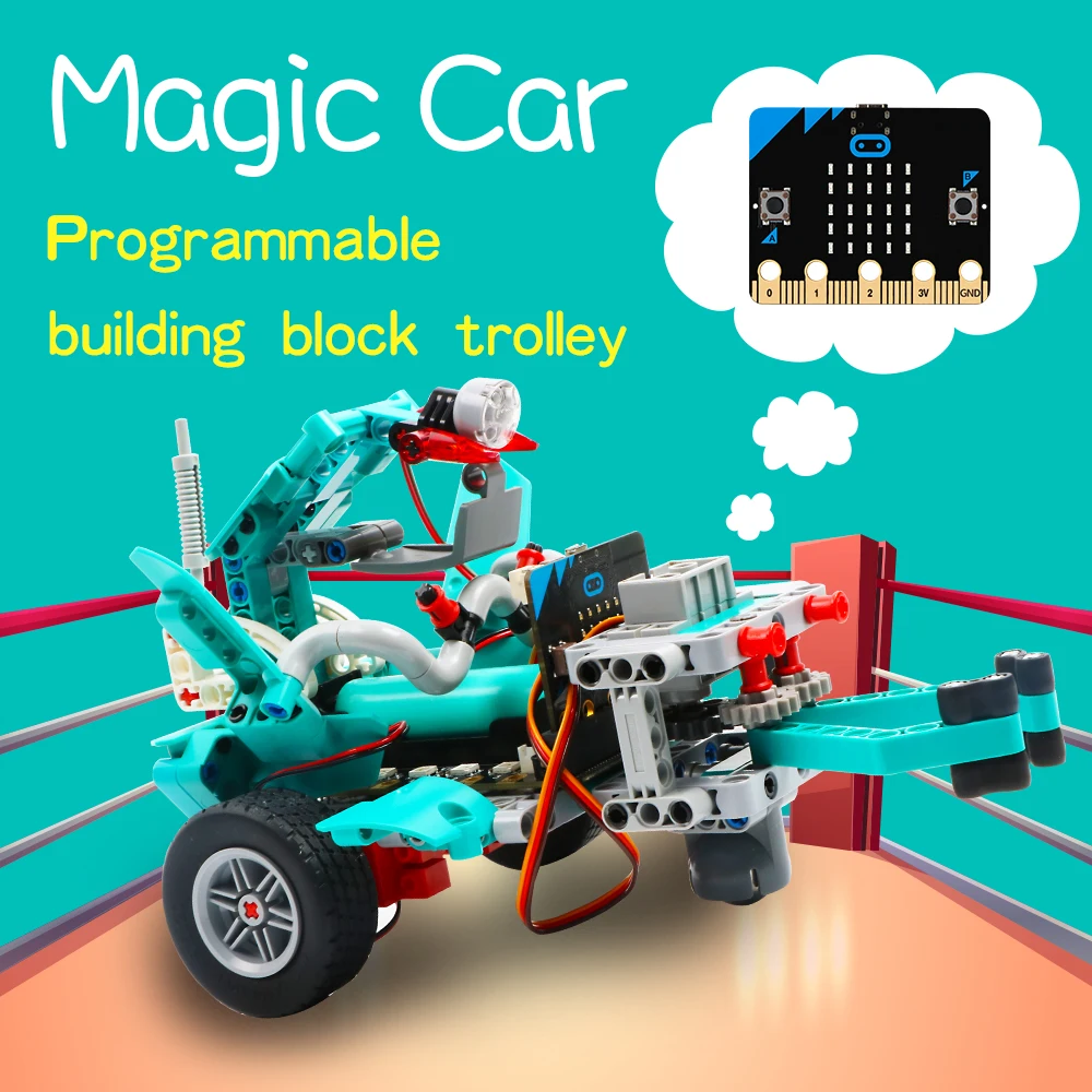 Keywish Newbit совместим с Micro:Bit V1.0 поддерживает Многофункциональный моторный питон а