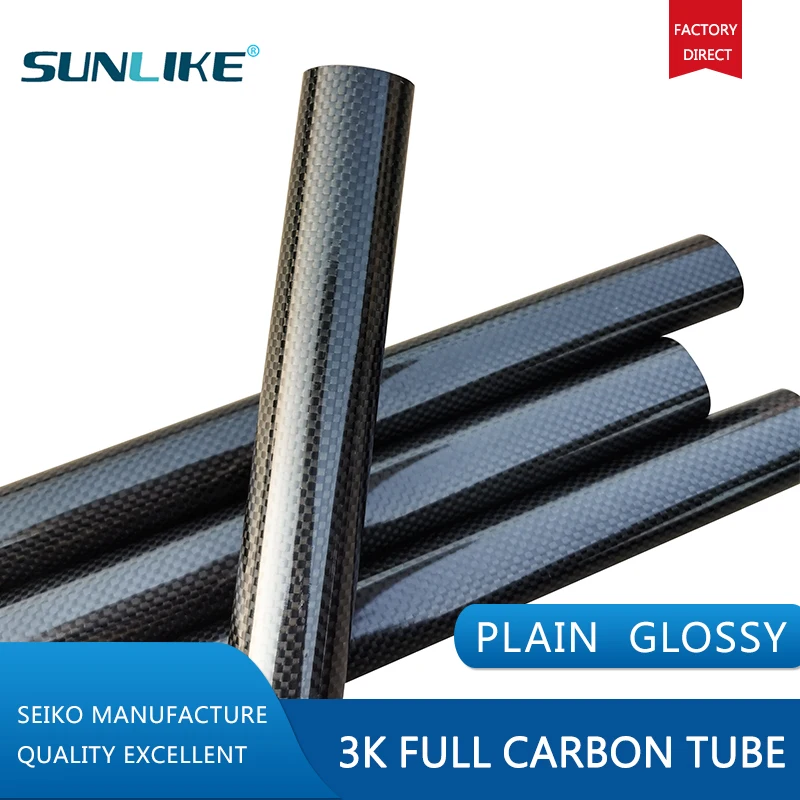 Труба для дрона из глянцевого углеродного волокна аксессуары od4mm8mm12mm20mm30mm40 мм