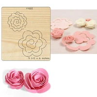 decorative flower cutting dies 2021 new wooden dies suitable for common die cutting machines on the market die cut roses