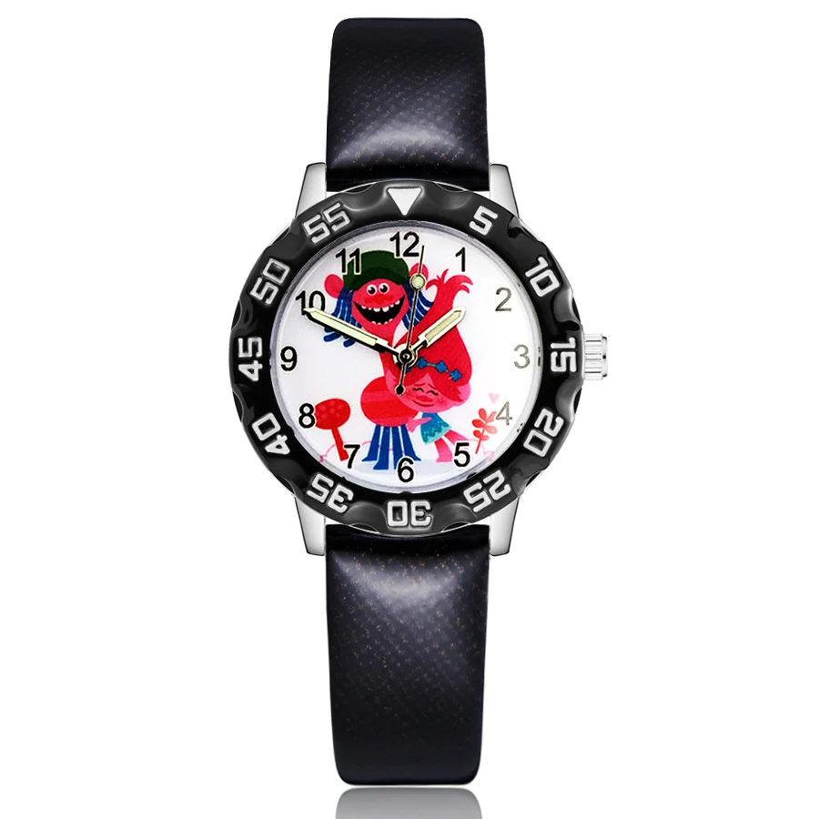 Модные Милые Симпатичные Детские кварцевые наручные часы с кожаным ремешком в