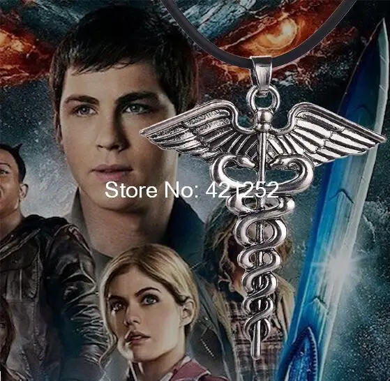 

12 шт.-Перси Джексон вдохновил ожерелье с ароматом ювелирных изделий из серебра антикварные ювелирные изделия