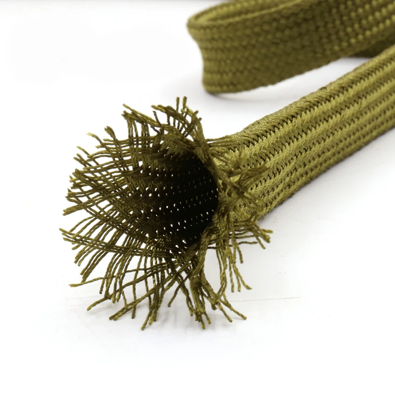 5 м мягкий хлопковый нейлоновый рукав Проволочный Кабель защита Нейлон Плетеный