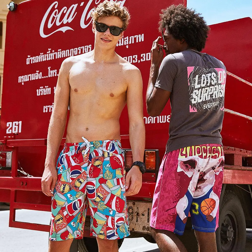 Мужские спортивные шорты Surfaster пляжные шорты-бермуды для серфинга плавки
