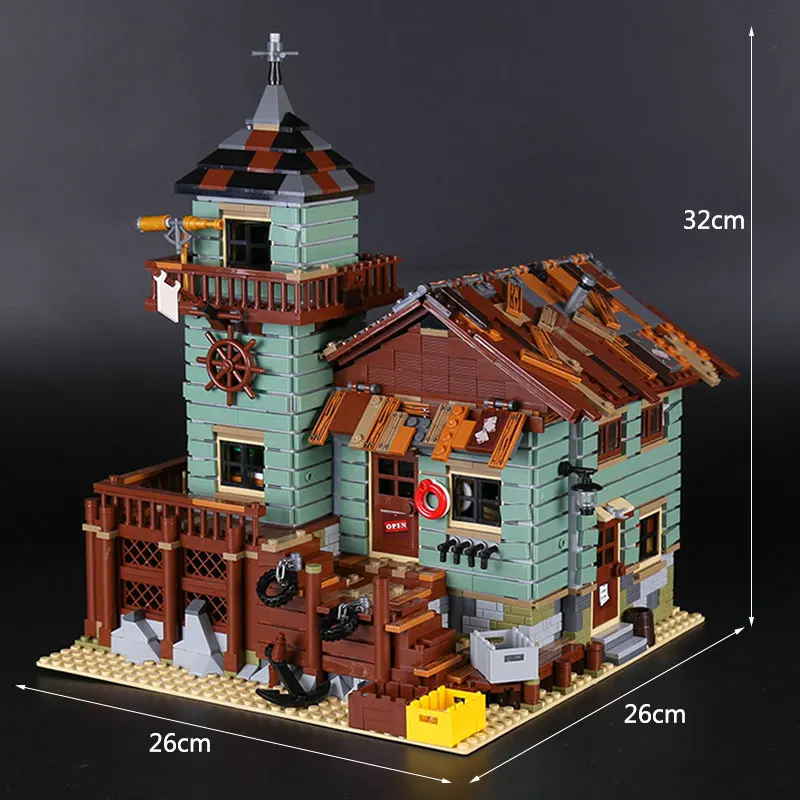 DHL 16050 MOC фильм игрушки серии 21310 старый отделочный набор магазина сборки строительные блоки кирпичи рождественские игрушки подарок для детей