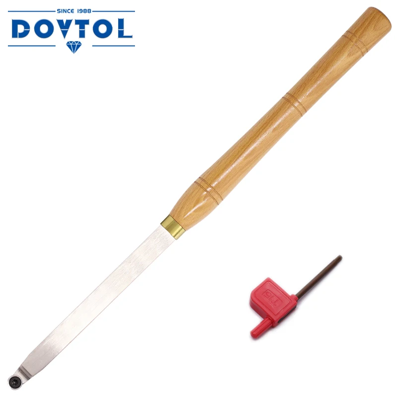 18.5 Inches Wood Turning tools Finisher Carbide Tipped Lathe Chisel Tool Bar with Ci5 8.9mm Round Carbide Insert Cutter