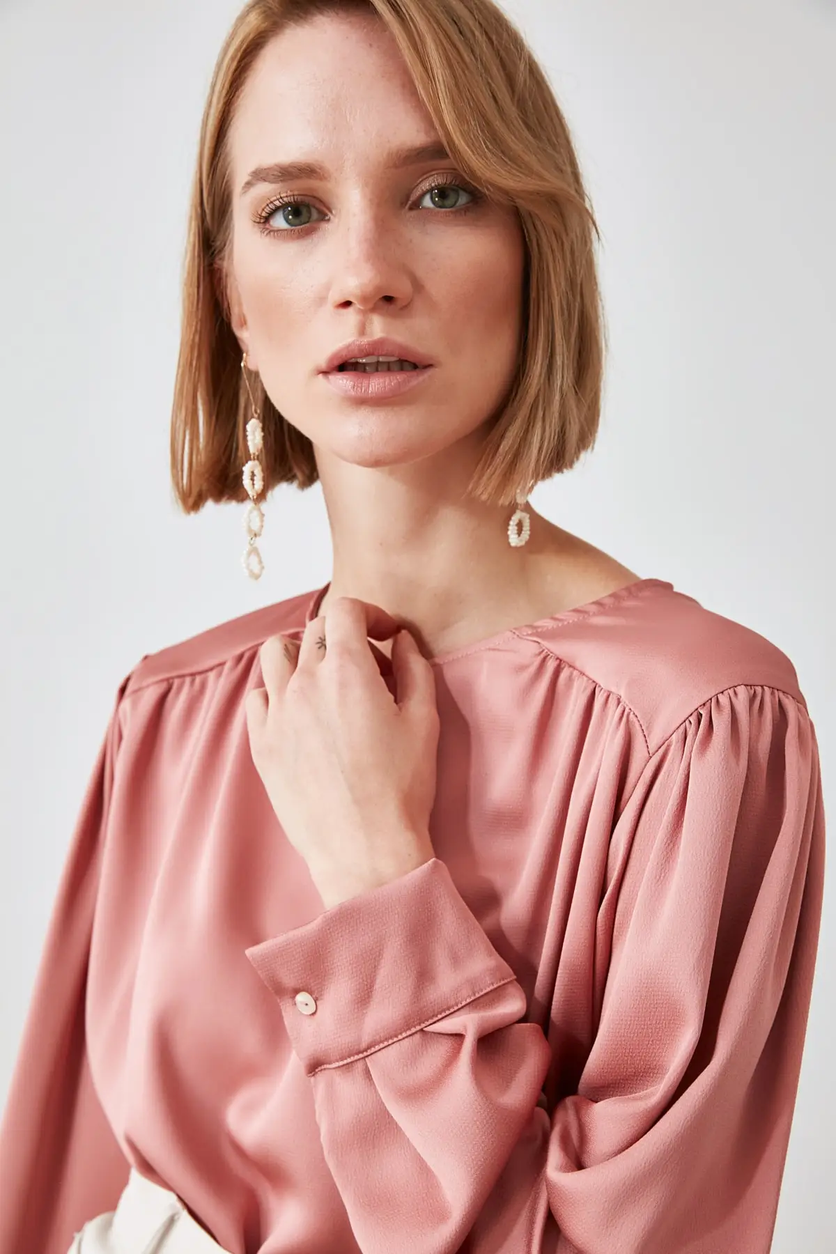 

Trendyol Shirred Bluz TWOAW21BZ0765