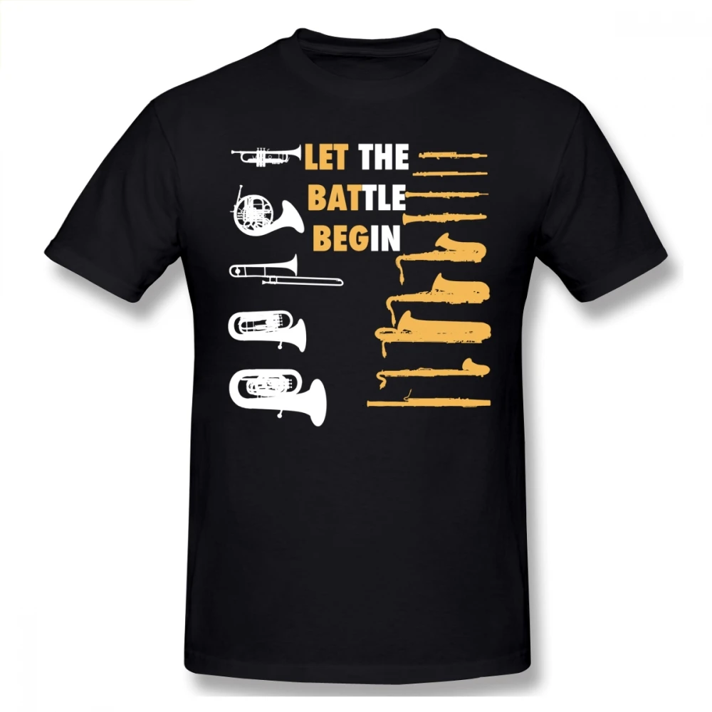 

Battle Of The Band Men T Shirt Hipster Resilient Plus Size Cotton Crewneck Custom Short Sleeve T Shirts