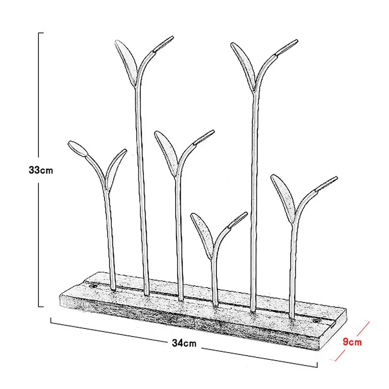 

Earring Storage Jewelry Display Stand Iron Display Stand Home Organizer Key Holder Home Entrance Decoration
