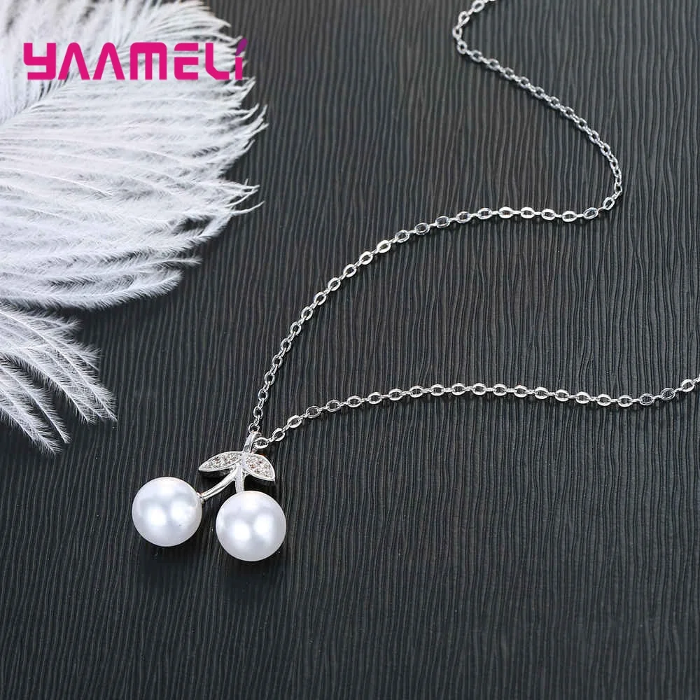 Модные крошечные ожерелья с подвеской в виде вишни для женщин и девочек из