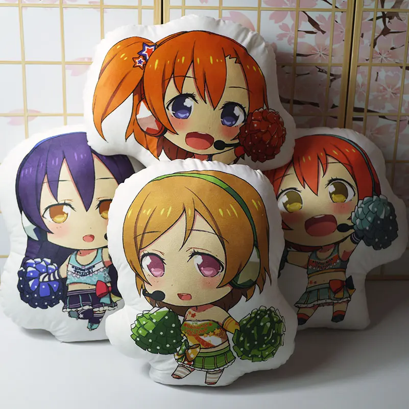 Подушка плюшевая двухсторонняя 50 см для подарка|Персонажи мультфильмов и кино| |