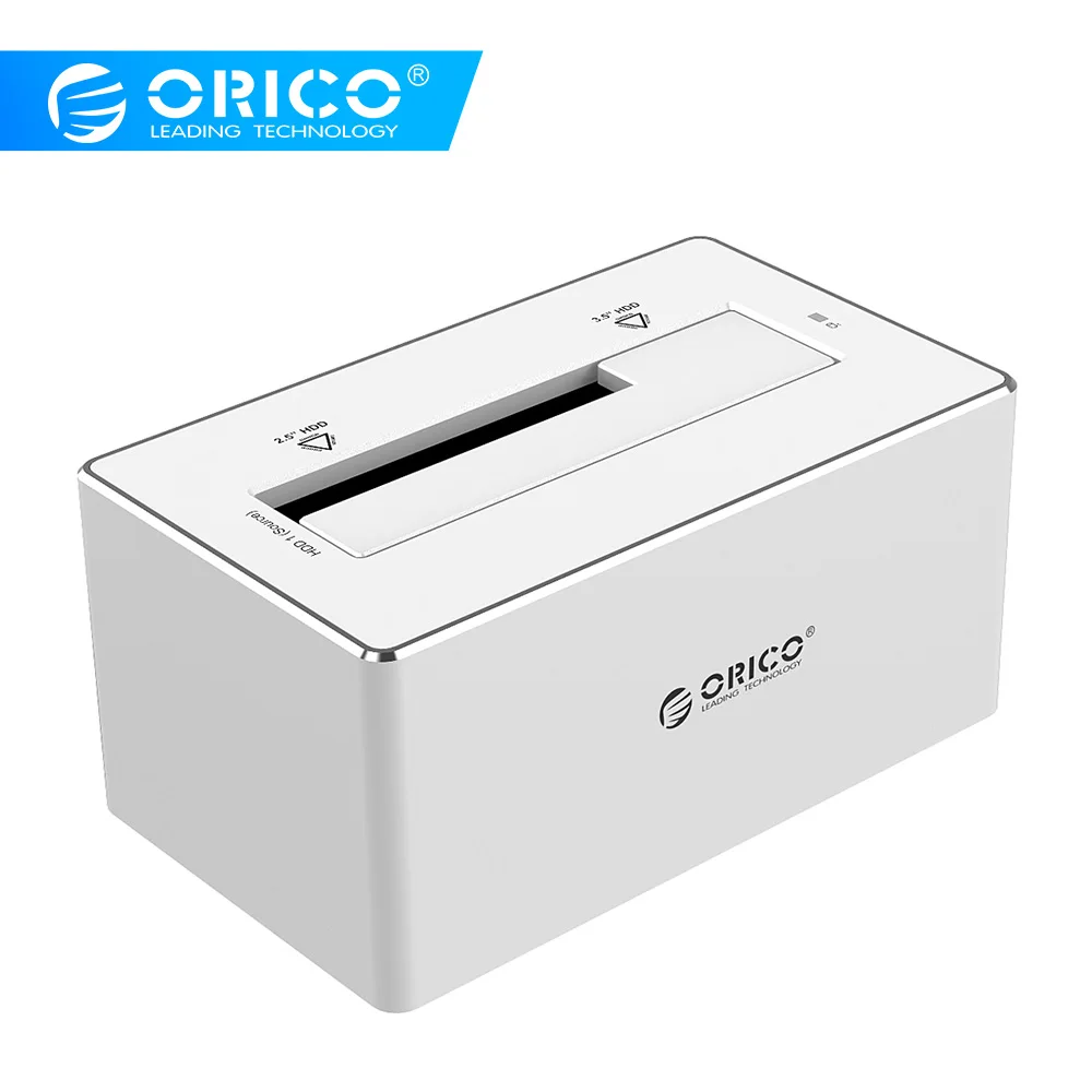 Чехол для жесткого диска ORICO 2,5 3,5 '', док-станция для жесткого диска SATA-USB 3,0, корпус для жесткого диска с поддержкой UASP, алюминиевый чехол для жесткого диска, без инструментов, SSD