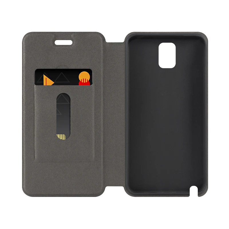 Чехол из искусственной кожи для Samsung Galaxy Note 3 флип-кейс деловой чехол Мягкая