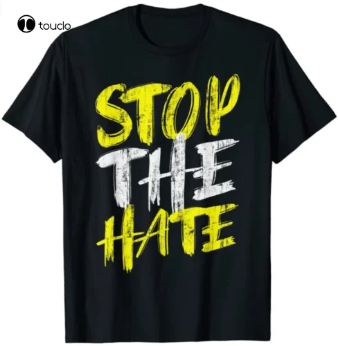 

Stop Asian Hate Shirt Aapi Lives Matters Anti Asian T-Shirts Cotton Trend 2021 Tee Shirt unisex