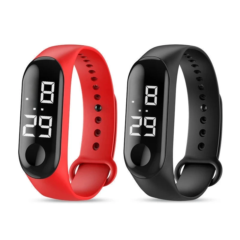 

M4 Men's Trendy Wristwatch Ladies Clock Waterproof LED Display Luminous Smart Electronic Watch Women Relogio Smart Watch