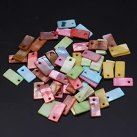 20pc wholesale natural shell pendants dyed shell bead for jewelry making diy necklace earrings accessories 8x15mm