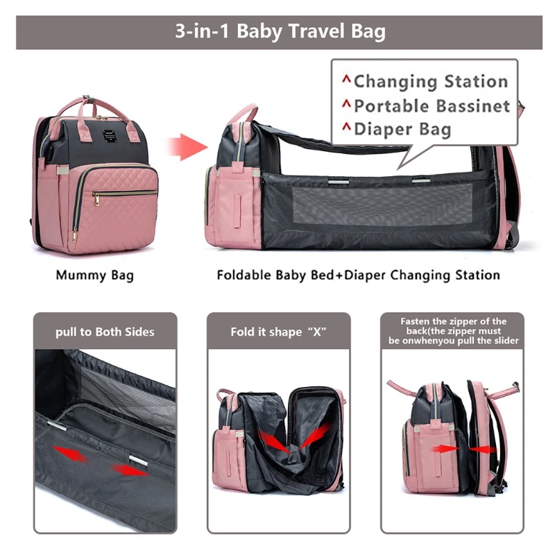 2021 сумка для пеленок младенцев переносной складной рюкзак подгузников детской