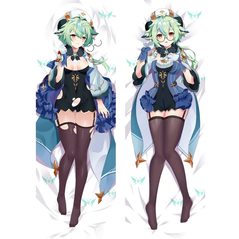 

Genshin Impact Sucrose Game Cosplay Costumes Dakimakura Hugging Body Pillow Case Pillow Cover Home Bedding Decorative Xmas Gifts