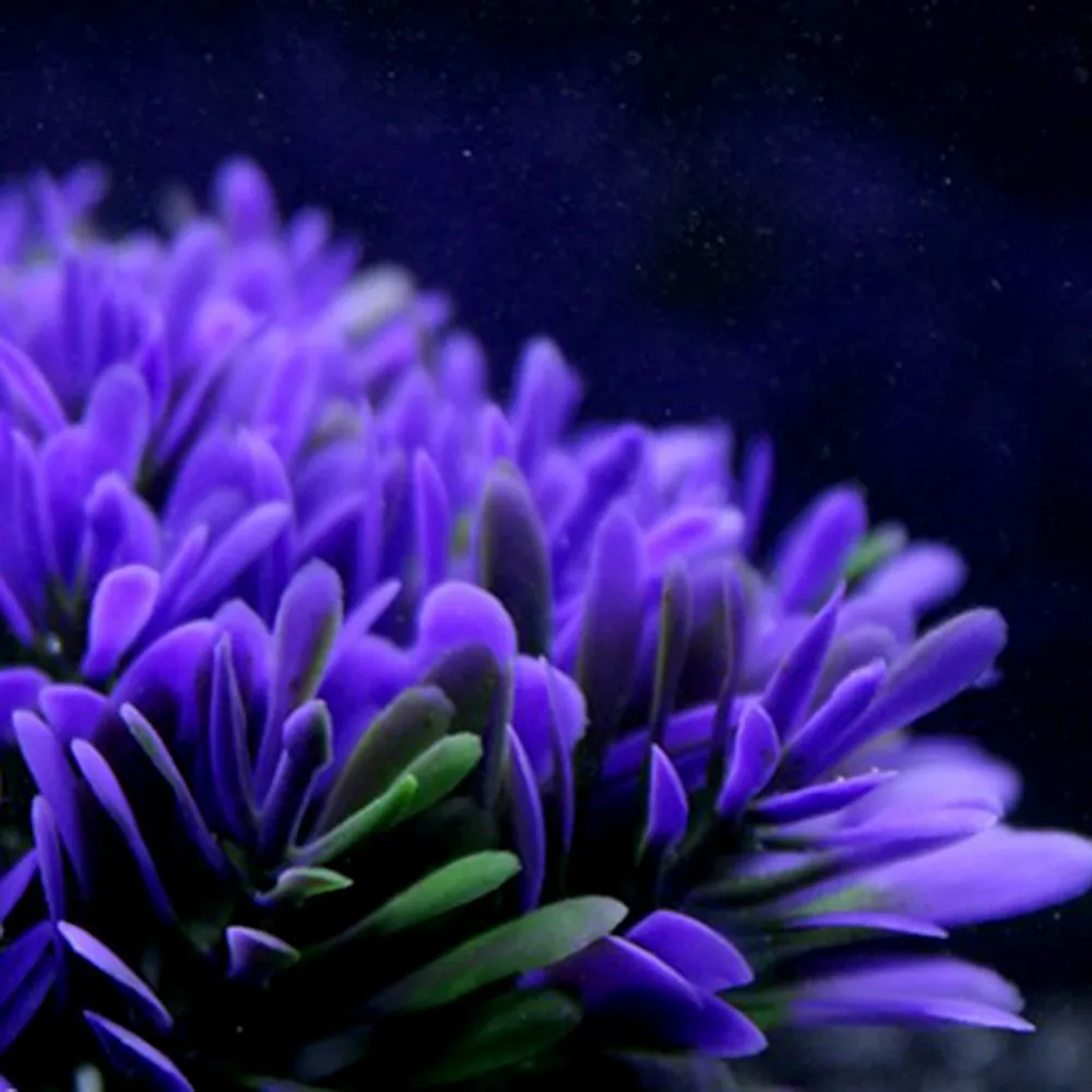 

Purple Artificial Water Grass Plastic Soft Simulation Plants Aquarium Landscape Decoration Water Weeds Fish Tank Ornament