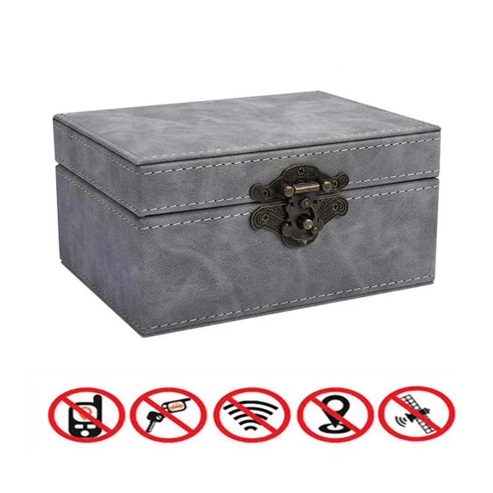 

Защитная коробка для сигнала Faraday Box для автомобильных ключей, телефонов, брелок для блокировки сигнала, сумка для RFID-экранирования, сумка дл...