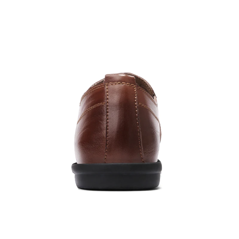 Летняя обувь для вождения Мужские дышащие лоферы на плоской подошве без шнуровки