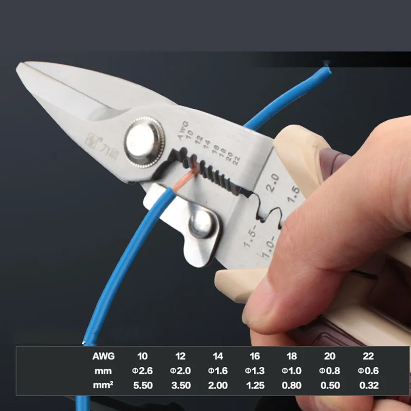 Бритвенный инструмент для зачистки проводов и кабелей 3 в 1|crimp tool plier|pliers