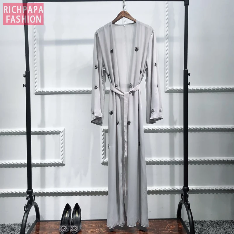 Женское кимоно Кафтан Abaya мусульманское платье хиджаб в Дубае кафтан марокаин