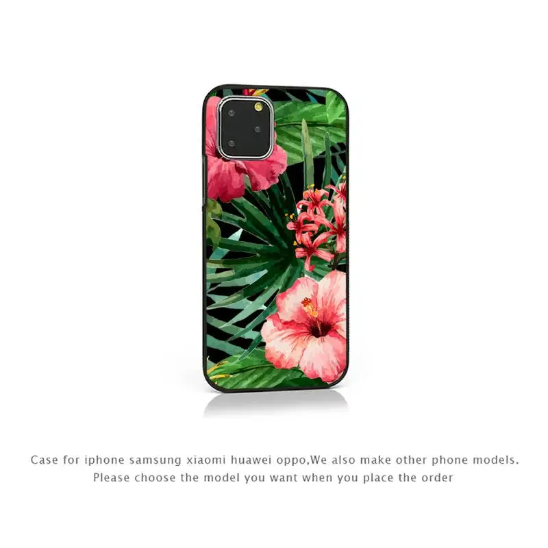 

green leaf Phone Case for iPhone 7 8 11 12 Pro X XS Max XR Samsung A S 10 20 50 Plus pro funda