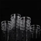10 шт практичные стерильные чашки Петри с крышками для лабораторной плиты бактериальные дрожжи химические инструменты лабораторные поставки