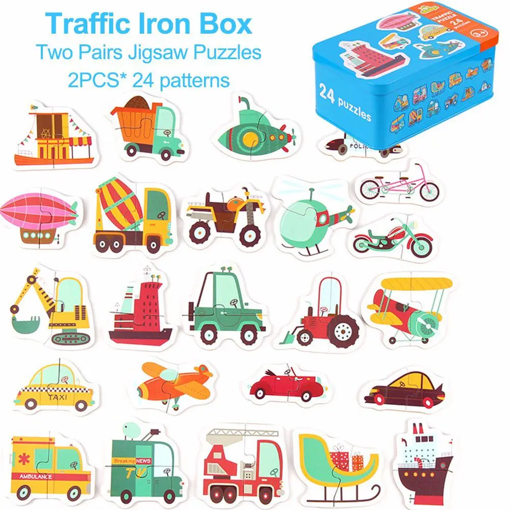 Wooden Toys Puzzle for Kids 3 years Animals/Vegetables/Fruits/Traffic Insects/Poultry Educational Kids Games Jigsaw