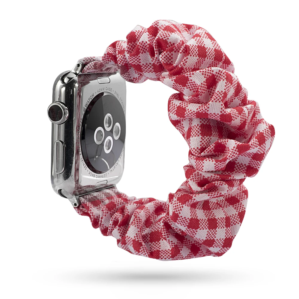 Ремешок для Apple Watch Series 3/2/1 38 мм 42 сменный резиновый браслет в рождественском стиле