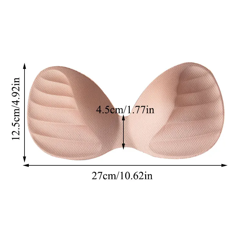 

Swimsuit Padding Inserts Women Clothes Accessories Foam Triangle Sponge Pads Chest Cups Breast Bra Inserts Chest Pad