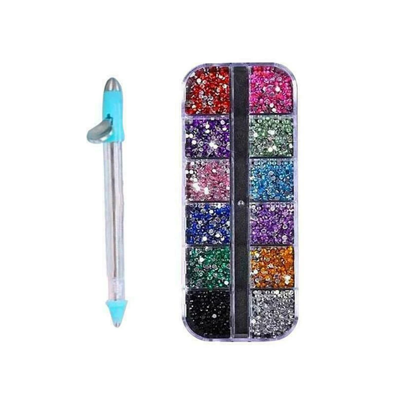 

1 Set Dotting Pen Nail Art Tools Rhinestones Gems Picking Crystal Point Drill Pencil Nail Art Decoration Dotting Tool Make Up
