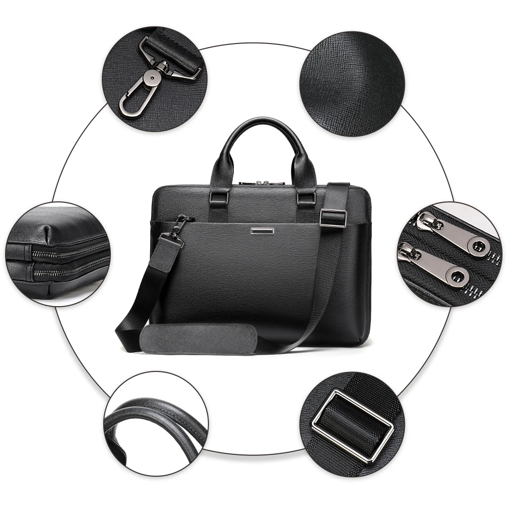 Мужские сумки MVA из натуральной кожи мужской портфель деловая кожаная сумка для