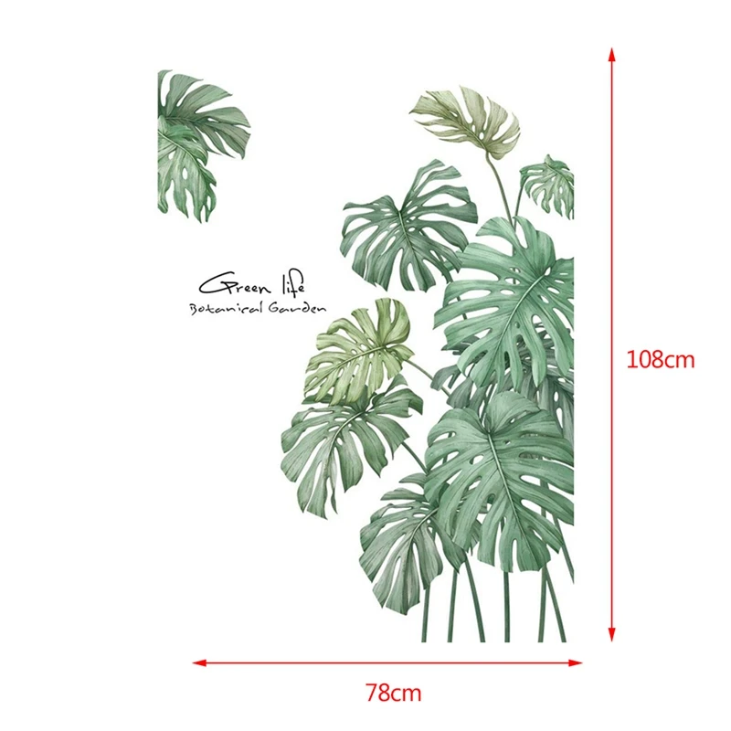 Лидер продаж 1 шт. Diy тропический пляж пальмовых листьев растения наклейки на