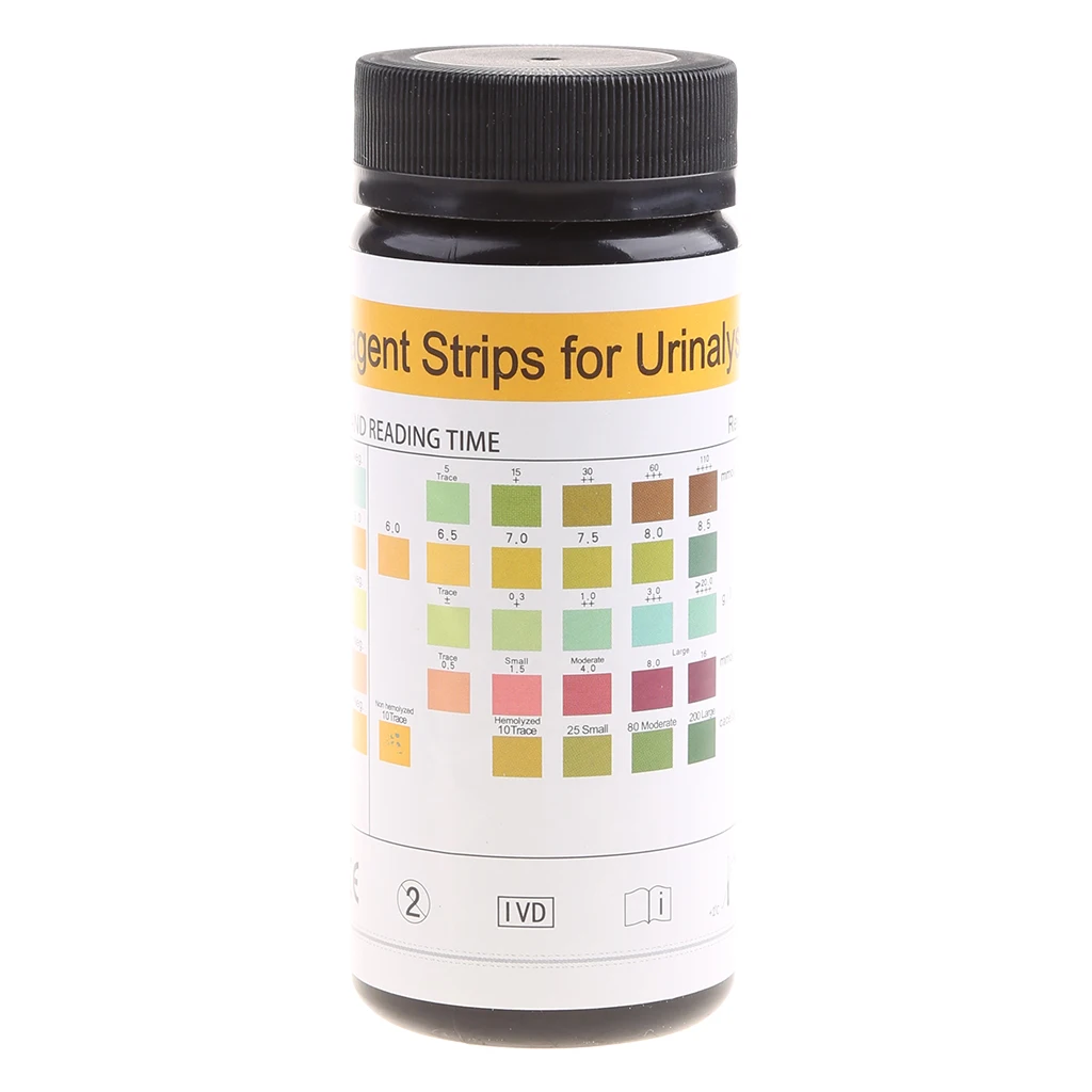 100 шт. тест полоска для определения уровня глюкозы в крови рН белка кетоновой мочи