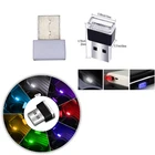 USB-светильник RGB светодиодный автомобильный светильник музыкальный ритм Функция ПК Авто красочный светильник Автомобильный интерьер атмосферный светильник мини декоративная лампа