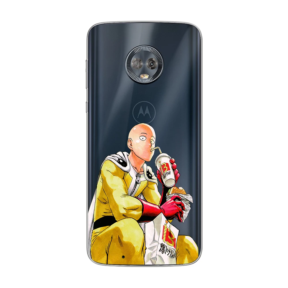 Чехол для телефона One Punch Man Motorola Moto E6 C Z2 Z3 ONE P30 G4 G5 G6 G7 E3 E4 E5 Plus Play Power X4 Мягкий