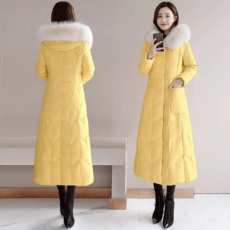 Куртка женская зимняя Длинная с хлопковой подкладкой | Женская одежда