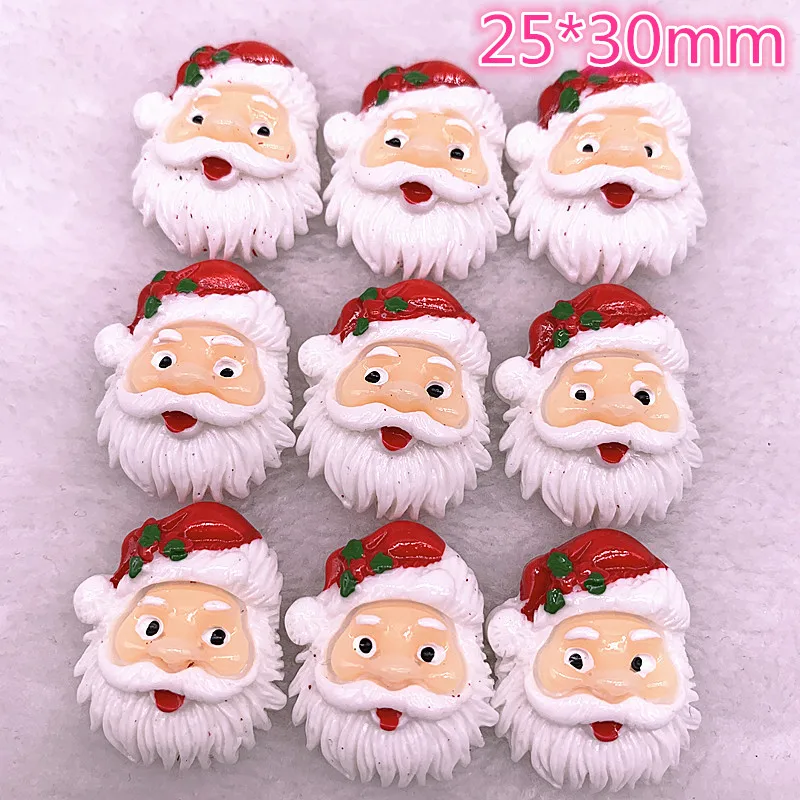 Новинка 5 шт. Рождественский Снеговик кабошон из смолы художественные