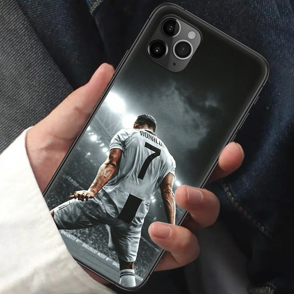 

Cristiano Ronaldo 7 CR7 Phone Case For Iphone 11 12 Mini PRO XR X XS MAX 6 6s 7 8 Plus 5 5s SE 2020 black Prime Painting Cover