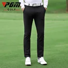 Мужские брюки для гольфа PGM, черные облегающие высокоэластичные Дышащие длинные брюки, спортивная одежда, спортивный костюм, повседневная одежда KUZ081 на лето