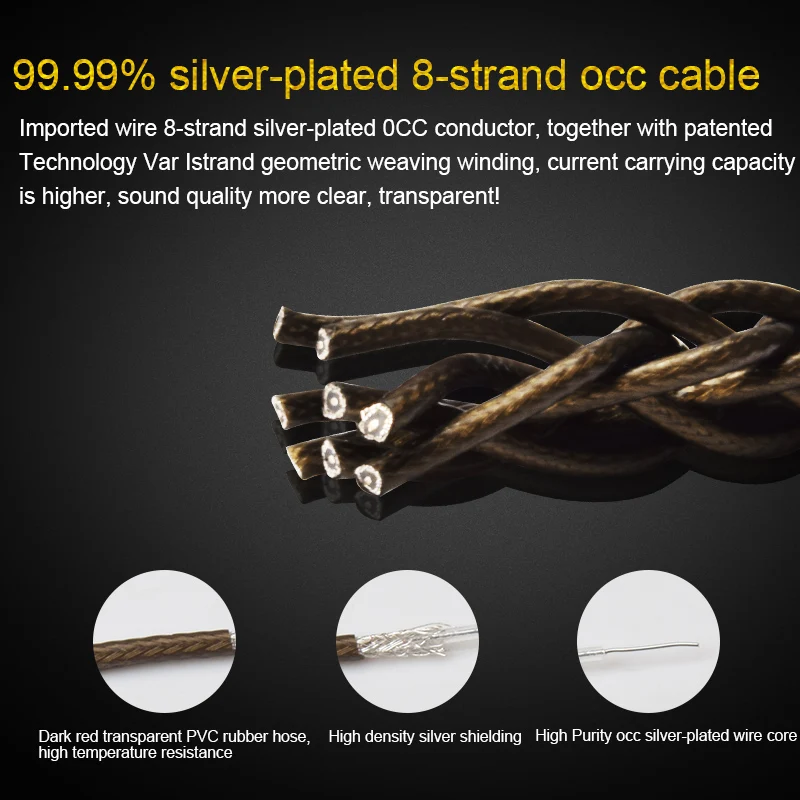 HiFi OCC посеребренный XLR кабель высокого качества двойной Xlr штекер-Гнездо аудио |