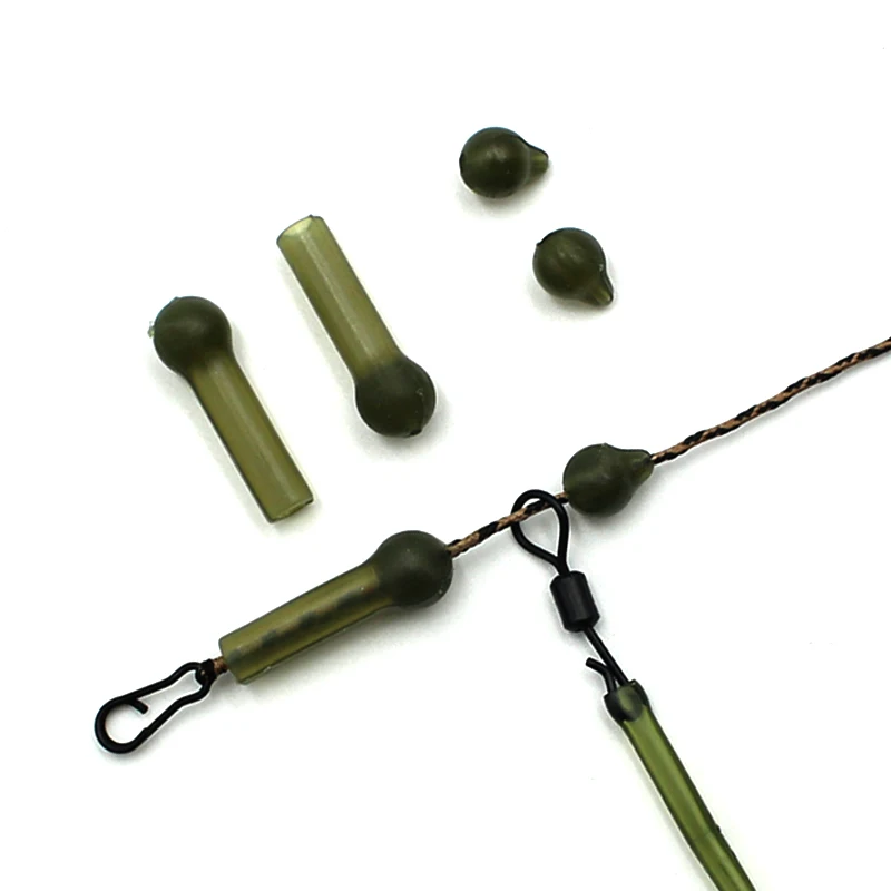 

20PCS Carp Fishing Accessories Set Helicopter Rig Rubber Sleeve Heli Chod Bead for Carp Helicopter Rig Tackle Tools