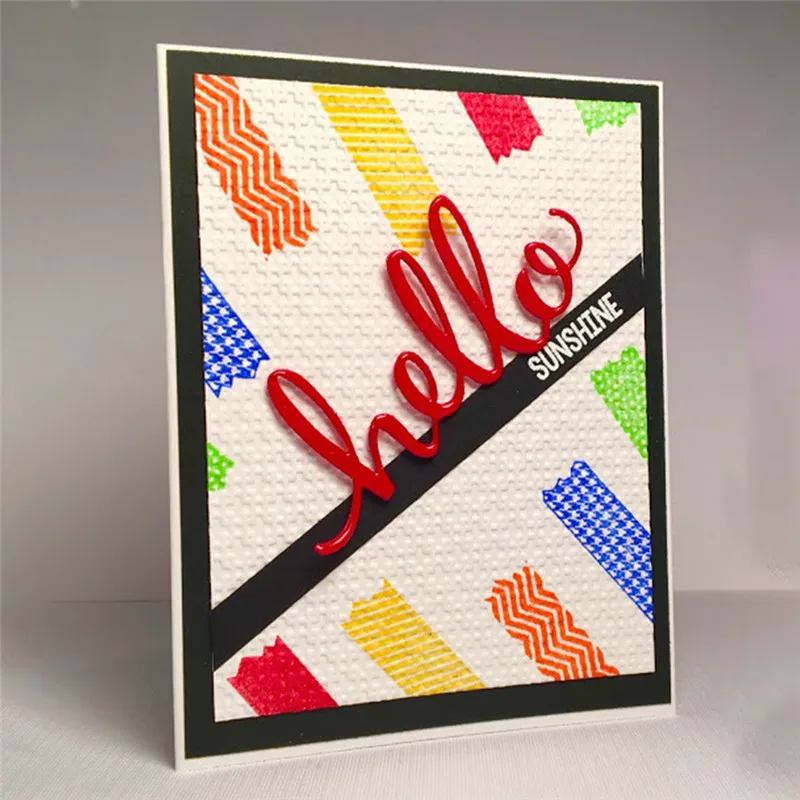 Naifumofo Hello Letters металлическая пресс форма для DIY Фотоальбом скрапбукинга тиснение