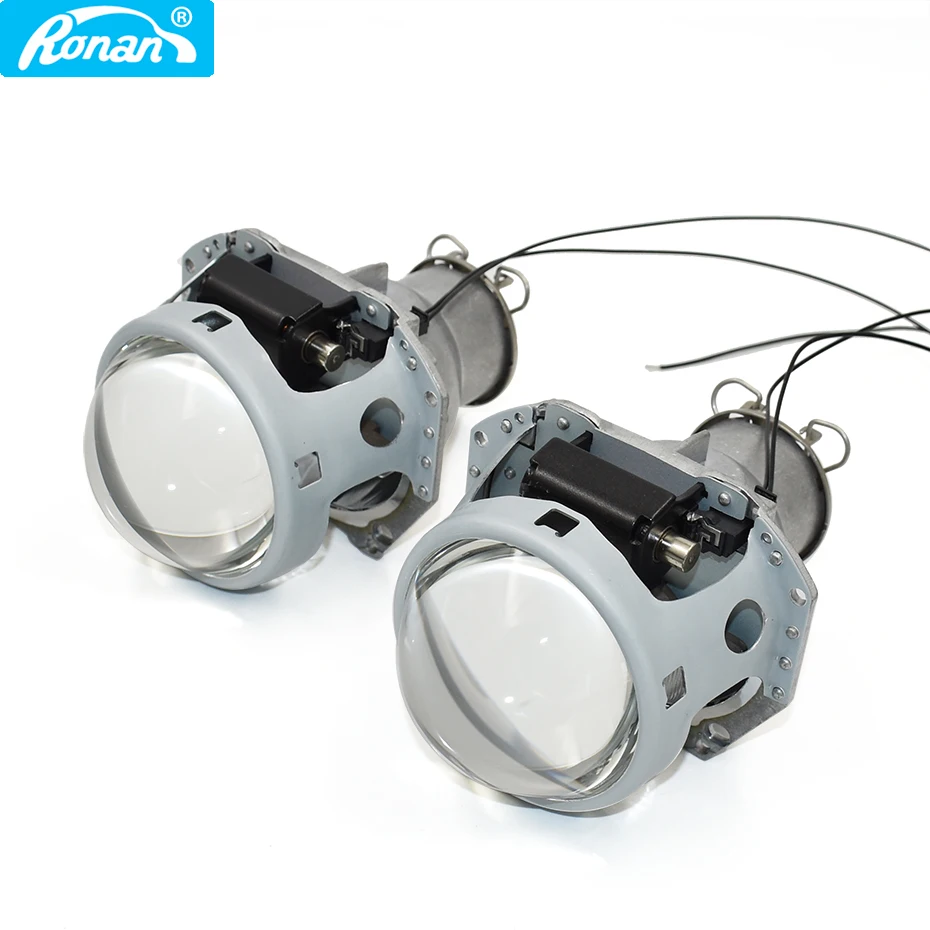 Ronan 2pcs 3.0'' 3R G5 Bi-xenon HID Projector Lenses for Hella Model Headlight High Low Beam Car Retrofit Headlamp Using H7 Bulb
