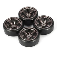 4pcs hard plastic rc drift tire hard tyre set for traxxas hsp tamiya hpi rc on road vehicle drifting car spare parts
