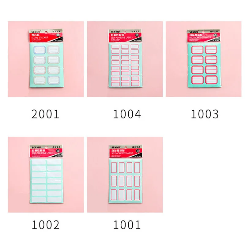 Самоклеящиеся этикетки наклейки 6 шт./12 шт. бумажные товары/цена/Имя наклейка для